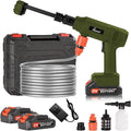 Power Washer,1200 PSI Cordless Pressure Washer with 2×21V Battery&6-in-1 Multi-Function Nozzle,Portable Pressure Washer Suitable for Cleaning Vehicles, patios, Glass, Floors, and Watering Plants