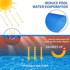 BigXwell Solar Pool Cover, 12Mil 16x32 Foot Rectangle for Above-Ground and In-Ground Pools, 1200Series (16x32 FT)