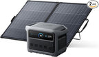 Anker SOLIX C1000 Gen 2 Portable Power Station with 200W Bifacial Solar Panel, 2,000W (Peak 3,000W) Solar Generator, Full Charge in 49 Min, 1,024Wh LiFePO4 Battery