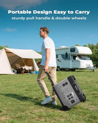 OUKITEL 5120Wh Power Station with 2x500W Solar Panels (2025 NEW), P5000 Pro Large Capacity Solar Generator, 5x3600W AC Output (5000W Peak), 1800W Fast Charging, 1000W MPPT Solar for Home Backup, RV
