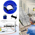 5800PSI/400Bar Ultra Flexible Pressure Washer Hose for Bosch Home Cleaning, 5M-30M High Pressure Extension Tube with Quick-Connect Adapter,(Red/Blue/Yellow/Green/Grey/Orange/Light Blue)(Blue,16FT)
