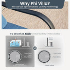 PHI VILLA 6 Piece Patio Furniture Sets with 1 x 3-Seat Wide Deep Seating Bench, 2 x Swivel Cushioned Sofa Chairs, 2 x Leg Sofa & 1 x Coffee Table, Outdoor Furniture Set for 7 Person, Peacock Blue
