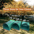 Leaf Collector – 3-Pack Heavy Duty Yard Waste Bags, 40-Gallon Collapsible & Reusable for Grass Clippings, Leaves & Garden Debris