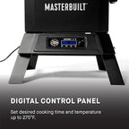 Masterbuilt®710 WiFi Digital Smoker, Vertical Design, 711 Cooking Sq. Inches, 4 Chrome Coated Smoking Racks, Wood Chip Loader, Electric Fuel Source to Plug in and Start Cooking, Black Model MB20070924