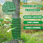 18pcs Tree Trunk Protector, Tree Guards Trunk Protector with Twist Ties, Resizable for Various Size Trees or Plants, Preventing Tree Bark Damage from Pruners, Mowers, and Rodents