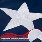 Texas Flag 2x3 ft Deluxe Super Tough Series, Heavy Duty Spun Polyester, All Weather TX Flag High Wind with Embroidered Stars, Brass Grommets, Sewn Stripes, Durable Texas Flags Outdoor Outside