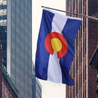 Colorado State Flag 6x10 Ft, Deluxe Full Embroidered Heavy Duty 100% Polyester Durable CO Outside Flags, Indoor/Outdoor, Sewn Stripes and Brass Grommets