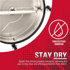 Simpson Cleaning Universal 16.5" Pressure Washer Surface Cleaner, Stainless Steel, for Gas and Electric, Cold Water, 1/4" Quick Connection, Max of 4000 PSI, 80625