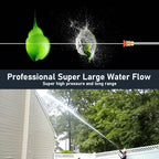 Professional 4200PSI 4GPM 196CC Gas Pressure Washer, Commercial Gas Power Washer with 5 Nozzles 25FT Hose Foam Bottle for Car Fence Driveway Yard (EPA/CARB/ETL Compliant), 2 Green Wheels