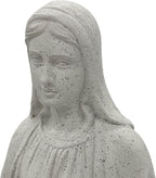 Galt International Virgin Mary Praying Blessed Mother of Grace Garden Statue Terrazo-Style 32" Religious Resin Statue Holy Queen of Heaven
