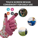 Thorn Proof&Puncture Resistant Gardening Gloves with Grip,Garden Glove for Women, Leather Yard Work Gifts