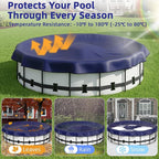 Pool Covers for Above Ground Pools - 18 ft Round Winter Pool Cover, Extra Durable Cold- and UV-Resistant Heavy-Duty Swimming Pool Cover for Winterizing