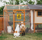 Funny Chicken Gifts Caution Area Patrolled By A Crazy Chicken Lady Tin Sign for Home Farm Chicken Coop Farmhouse Kicthen Garden Decor 8 X 12 Inch (3620)