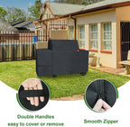 Grill Cover Fits Traeger Grills Woodridge Pro Electric Wood Pellet Grill and Smoker TFB97JLH,Outdoor Full-Length Heavy Duty Waterproof 600D Cover Compared to Traeger BAC776