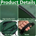 Foldable Pop Up Leaf Collector, Miniature Leaves Pickup and Loader Bag, Lawn Portable Leaf Bags for Cleaning Up Garden Weeds Branches Waste Trash