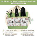 Nana Gifts, Garden Kit Nana Birthday Gifts from Grandkids Floral Gardening Tools and Durable Garden Tools Organizer Tote, Ideal Gardening Set for Women on Christmas Plant Lover Present