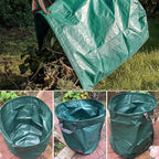 2-Pack 132 Gallons Leaf Bags, Reusable Yard Waste Bags, Heavy Duty Lawn Bags with 4 Handles for Garden Leaves and Waste Collection, Lightweight Portable Yard Trash Bag