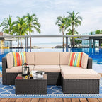 Pyonic Outdoor Pillow Covers Waterproof Throw Pillow Covers Set of 2,Decorative Square Beach Pillowcase Patio Pillows for Porch Furniture Tent Garden Couch,Color Stripe(Red) 20x20Inches