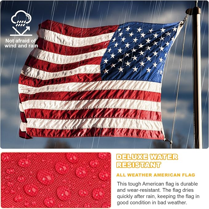 2.5x4 American Flag Outdoor Heavy Duty,2.5by 4American Flag,US Flag,2.5' x 4' America Flag,America Flags For Outside 2.5x4,Embroidered USA Flags 2.5x 4,Long Lasting Best High Wind all Weather US Flags