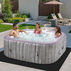 Inflatable Hot Tub for 4-6 People – Portable Heated Spa with 130 Bubble Jets, Insulated Cover, 6 Filter Cartridges & Internal Pump for Backyard or Indoor Use