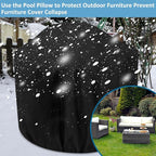 7ft Pool Pillows for Above Ground Pools, Heavy Duty Swimming Pool Air Pillow 0.3mm Thickened Pool Closing Winter Kit Pool Cover Float Balloon with String Repair Tape for Winterizing Ice Equalizer