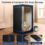 SereneLife Portable Steam Sauna for Home with 4L Steamer, Folding Chair, Remote Control, 9 Heat Levels, Compact Indoor Sauna Tent, Personal Spa, 71" x 35