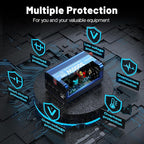 3000 Watt Pure Sine Wave Power Inverter 24V DC to 110V 120V Converter for Home, RV and Off-Grid Solar Systems with 3 AC Outlets, Dual USB Ports, LCD Display and Remote Control