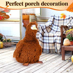 Vinsot Halloween Outdoor Porch Geese Outfit, 23" Patio Yard Porch Desk Goose Coat, Lawn Goose Accessories