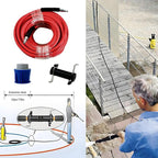 5800PSI/400Bar Ultra Flexible Pressure Washer Hose for Bosch Home Cleaning, 5M-30M High Pressure Extension Tube with Quick-Connect Adapter,(Red/Blue/Yellow/Green/Grey/Orange/Light Blue)(Red,16FT)