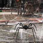 Halloween Giant Spider, 3.0FT Large Foldable Spider Fake Hairy Spider Scary Decorations Halloween Spider Outdoor Yard
