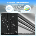 24 Ft Round Pool Cover with Reflective Strips, 420D Swimming Pool Cover for Above Ground Pools, Solar Cover with Drawstring and Ground Nails for Dustproof, UV Protected