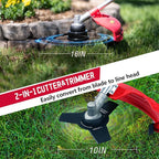 25.4cc Weed Wacker Gas, 3-in-1 String Trimmer/Edger 16-Inch, 10-Inch Brush Cutter for Garden Edging & Lawn Care（AM4532）