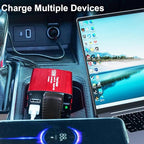 Car Power Inverters, 2000W/3000W Inverter 12v DC to 110v AC Converter with 3 AC Outlets 4 USB Port DC 5V/4.8A,Power Inverter 2000w,Car Power Converter for Truck/Home/Vehicles/Laptop Trip(150)