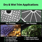 Bud Trimmer 14 inch, Electric Leaf Bowl Trimming Machine, No Plant Damage for Twist Spin Cutting Stripping Leaves, Buds, Flowers, Hydroponic Plants, Weeds, Herb, with Dry Grate