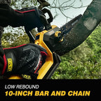 2-in-1 Electric 10-Inch Pole Saw and Chainsaw, Battery Powered Chainsaw Pole Chain Saw, Brushless Motor, 14.5 FT Max Reach Extension Pole for Outdoors Pruning with 1×4.0ah Battery (Battery Included)