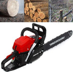 20" Gas Chainsaw 2 Stroke Gas Power Chain Saw 62CC Handheld Cordless Petrol Gasoline Chain Saw Chainsaw for Farm Garden Ranch Trees Wood Cutting