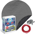 Winter Swimming Pool Cover for 30 ft Aboveground Round Pool Size, Secure Choice Series, Solid Material, Color - Granite Gray, Pool Cover Choice 3330-4CHOICE