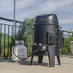 Charbroil The Big Easy TRU-Infrared 3-in-1 Smoker, Roaster & Gas Grill, Black - 14101550