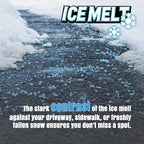 Ice and Snow Melt 8 lb Bag CMA Blended Magnesium Chloride Ice Melter Effective Snow and Ice Removal Effective Below Zero Degrees (Blue)