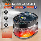 Portable Infrared Saunas for Home, One Person Steam Sauna, Full Body Steam Tent for Relaxation,2 Person Steam Saunas Box with 660nm Red Light Therapy, 4L&1500W Sauna Steamer, Folding Chair