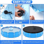Pool Air Pillows for Above Ground Pools - 4ft Dia. Winter Closing Winterizing Kit with Ropes, Thicken PVC Ice Equalizer Support, Swimming Pool Patio Furniture Cover Airbag