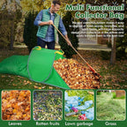 Leaf Collector with Extension Lawn Bags,Portable Pop Up Leaf Bag,Thickened Leafs Scoops,Reusable Yard Garden Bags for Leaves and Trash (1 Pack)