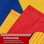 Venezuela Venezuelan Flag 3x5 ft Outdoor, Double Sided 3 Ply Heavy Duty Venezuela National Country Flag, 100% Quality Polyester Venezuelan Banner with Brass Grommets 4 Rows Stitches