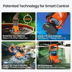 Cleartide Submersible Sump Pump with Smart Water Sensor, 1/3 HP 2790GPH High-Capacity Utility Pump, Auto and Manual Mode Handles 3/8" Solids, for Pool, Basement, Garden Drainage