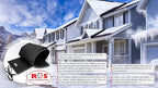 RHS Snow Melting System - Roof and Valley Heater - Snow and Ice Melting Mats - Ice Dam Prevention - Color Black - American Made - Melts 2 Inches of Snow per Hour (30' ft. x 13" in.)