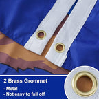 Bradford Michigan State Flag 3x5 feet Outdoor, 3 Ply Polyester Michigan Flags Double Sided, Heavy Duty MI State of Michigan Flags with 2 Brass Grommets