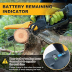 Mini Chainsaw 8 Inch Cordless Hand-held Electric Chain Saw Compatible with Makita 18V Battery Power Pruner Auto Oiler for Tree Wood Cutting Trimming Pruning, PR-E8-Body Only (Battery not included)