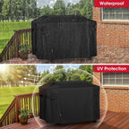 Unicook Griddle Cover Compatible with Weber 36" Rust-Resistant Griddle, Compared to Weber 3400030, Heavy Duty Waterproof 4 Burner Flat Top Grill Cover with Hood, 64 Inch Outdoor BBQ Protector, Black
