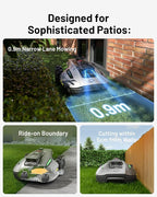 Mammotion YUKA Mini 700H Robot Lawn Mower, Reception 0.17 Acre, Max.0.35 Acre, Ultrasense AI Vision+ RTK Positioning, Auto Mapping, App Control, 50% Slope, Cutting Height 2''~3.5'', 15 Mowing Zones
