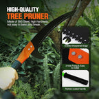 Lineslife 25ft Tree Pole Pruner Manual,Branches Trimmer Tree Branch,Hand Pole Saws Extendable Height